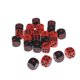 thumbnail image 2 of 24x dos colores y seis dados laterales con bolsas para juegos de DND RPG MTG Hugo Dados cuadrados de seis lados 16 mm, 2 of 8