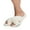 Ivory, variant on Women's MeMoi MZP05445 Beverly Faux Fur Open Toe Plush Slipper (Ivory L)