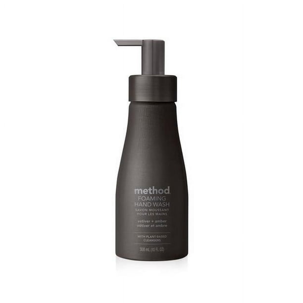 Jabón espumoso para manos Method Vetiver Amber, 300 ml, paquete de 3