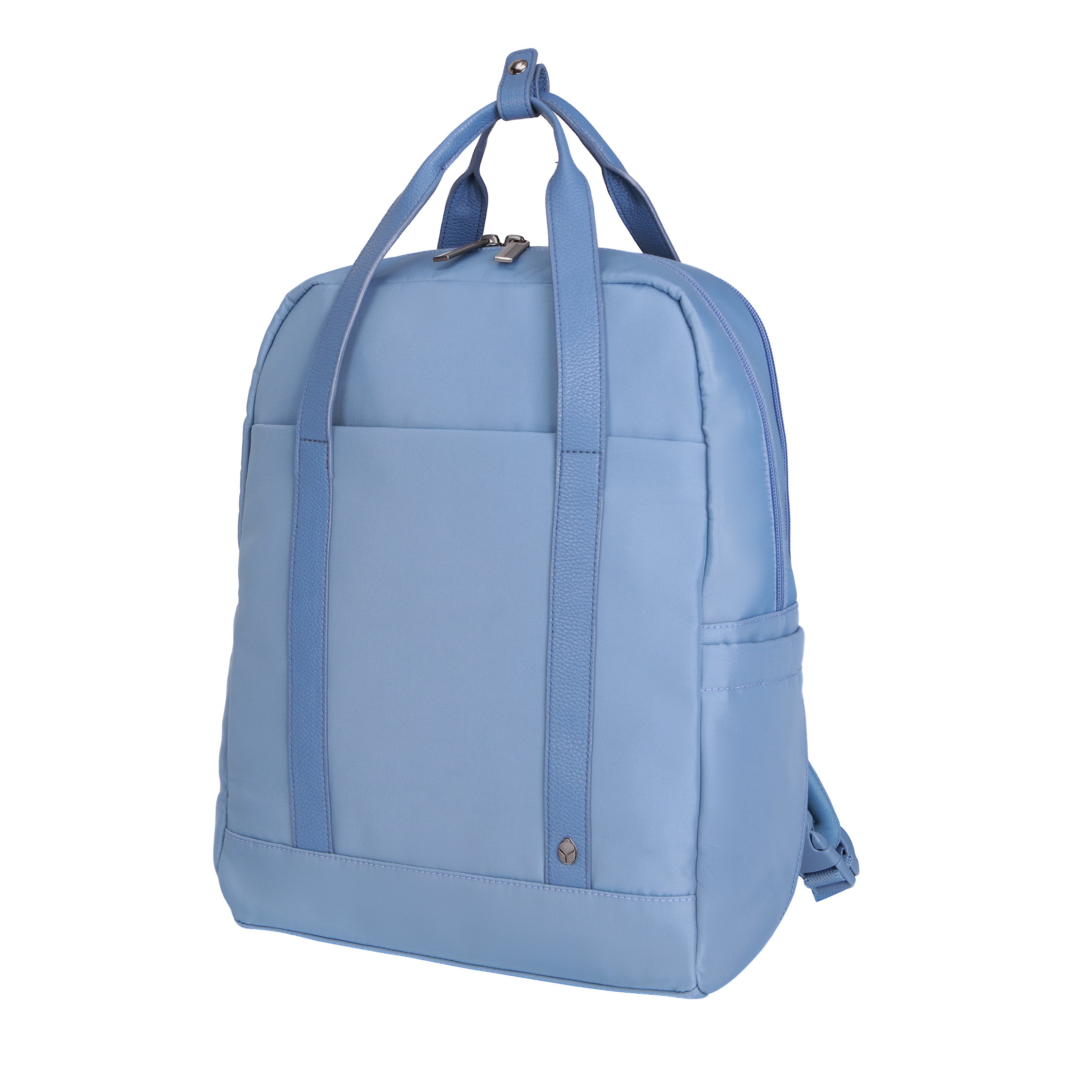 btL 16-inch Nylon Convertible Travel Backpack Tote with 15-inch Laptop Sleeve, Blue Shadow