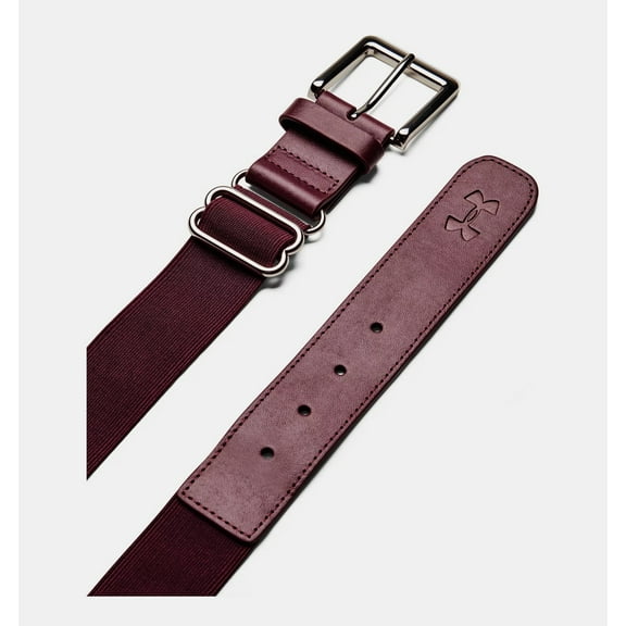 Under Armour Adult 44" Adjustable Baseball Belt Maroon One Size Fits All