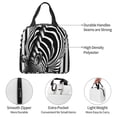thumbnail image 4 of Balery Optical Zebra Illusion Bolsa de Almuerzo Aislada – Caja de Almuerzo con Papel de Aluminio Grueso, Mantiene la Comida Fresca por 4 Horas, 4 of 8