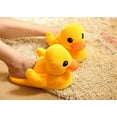 thumbnail image 5 of Duck Slippers, Yellow Duck Plush Cotton Slippers Household Shoes Antiskid Indoor Home Slippers, 5 of 9