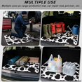 thumbnail image 3 of FOR U DESIGNS Cow Spot Dripping Print Trunk Cargo Liner for SUV Sedan Truck Non-Slip Trunk Mat All Weather Durable Rear Mat Universal Fit Cargo Protection, 3 of 7
