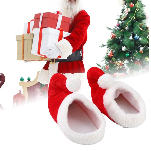 Zapatillas de Halloween,Zapatillas de Papá Noel para mujer Zapatos