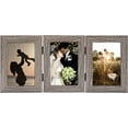 thumbnail image 6 of Golden State Art 3-Opening 4x6 Trifold Hinged Tabletop Display Picture Frame, Gray, 1-Pack, 6 of 6
