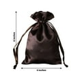 thumbnail image 3 of Efavormart 12PCS CHOCOLATE Satin Gift Bag Drawstring Pouch Wedding Favors Bridal Shower Candy Jewelry Bags - 4"x 6", 3 of 11