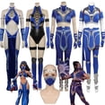 thumbnail image 2 of Disfraz de fantasía de Mileena Kitana de Mortal Kombat, mono sexy con máscara para mujer adulta, traje de fantasía, traje de carnaval de Halloween, 2 of 4