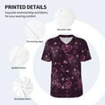 thumbnail image 3 of Hirioo Snowflakes and Hearts for Men's Baseball T-shirt Shirts Short Sleeve Casual Summer Button Stretch T Shirts,Size S-4XL-Medium, 3 of 7
