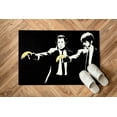 thumbnail image 6 of Fiction Rug, Gift Rugs, Banksy Banana Gun Rugs, Banana Gun Rugs, Anti-Slip Carpet Rugs, Painting Rug, Personalized Rug, Banana Graffiti Rug, 3.3'x9.2' - 100x280 cm, 6 of 8