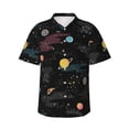 thumbnail image 2 of Picia Galaxy Gentle Cotton Regular Fit Short Sleeve Casual Hawaiian Shirt for Men-Small, 2 of 8