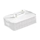 thumbnail image 5 of Recipiente para albóndigas, caja para conservar alimentos, multiusos para fiestas, barbacoas y fideos. Blanco 2 capas, 5 of 9
