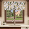 thumbnail image 6 of 2 Pack Valances for Window, Pink Botanical Short Curtains for Kitchen Bedroom Living Room, Spring Floral Summer Lemon Birds Rod Pocket Small Window Treatment Valance Drapes 54 x 18 Inch, 6 of 8