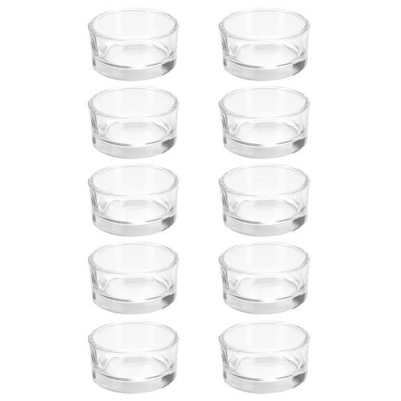 10pcs Practical Candle Cup Household Clear Candle Windproof Cups (Transparent)
