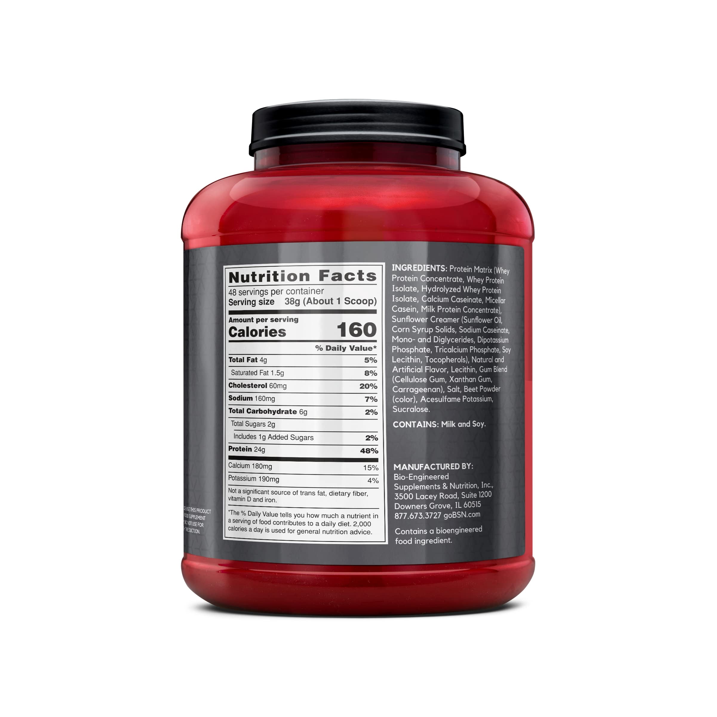 BSN Syntha 6 Edge Protein Powder, Strawberry Shake, 24G Protein, 3.86 Lb