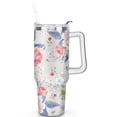thumbnail image 2 of 40oz Tumbler with Handle and Straw Lid | Vacuum Insulated Leak Proof Tumbler | Stainless Steel Travel Mug Water Bottle Cup Keeps Cold & Hot, 2 of 7
