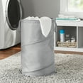 Mainstays Pop up Spiral Hamper Holds up to 2 Loads Silver