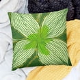 thumbnail image 2 of BANET Decorative Throw Pillow Covers, Spring Summer Pillow Covers Green, Square Pillow Cases Modern Boho Pillow Covers for Sofa Couch Living Room Farmhouse Outdoor Home Decor White, 2 of 5