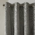thumbnail image 5 of SunSmart Mirage Knitted Jacquard Damask Total Blackout Grommet Top Curtain Panel, 5 of 6