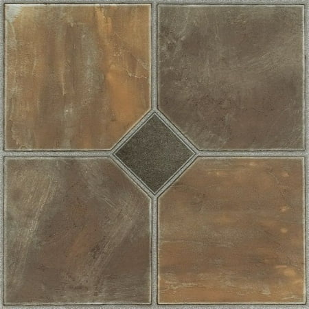 Nexus Rustic Slate 12x12 Self Adhesive Vinyl Floor Tile - 20 Tiles/20 sq.