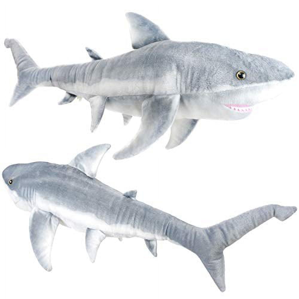 Sammy the Shark | Almost 3 Foot (33.5") Long Great White Stuffed Animal Plush | By TigerHart Toys
