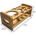 thumbnail image 3 of Liho Cocktail Shaker Wooden Rack Bamboo Shake Rack Bar Bottle Rack Wedding Display Stand Gift Kitchen Stable Multifunction Barware Drinkware Set A605, 3 of 7