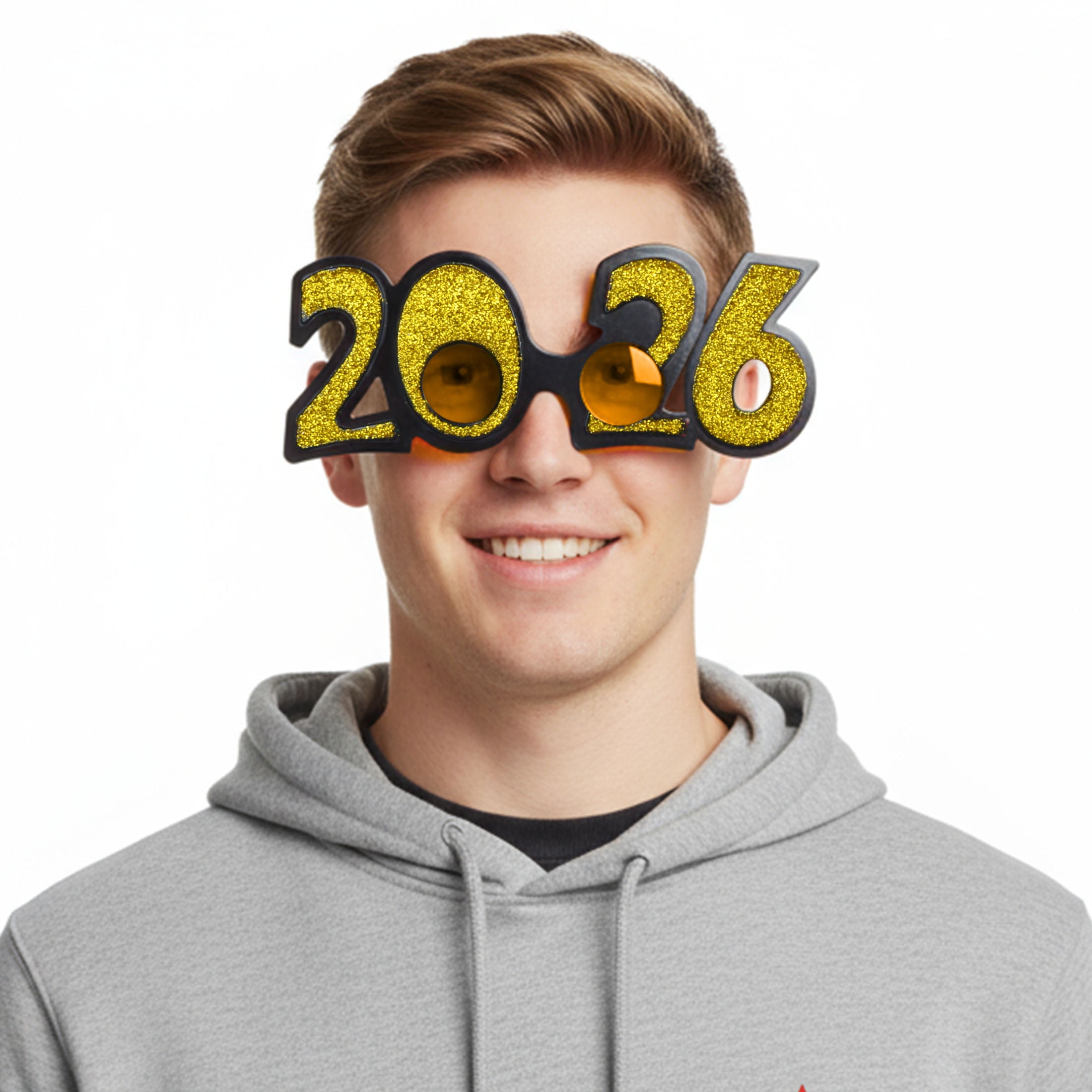 New Year Plastic Glasses Gold, 1 Piece, Festive Decorations, Way to Celebrate Style, Adult