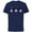 Navy, variant on Disney Mickey Mouse Emoticon Expressions - Short Sleeve Cotton T-Shirt for Adults - Customized-Natural