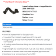thumbnail image 2 of Lower Radiator Hose - Compatible with 2006 BMW 325i, 2 of 2
