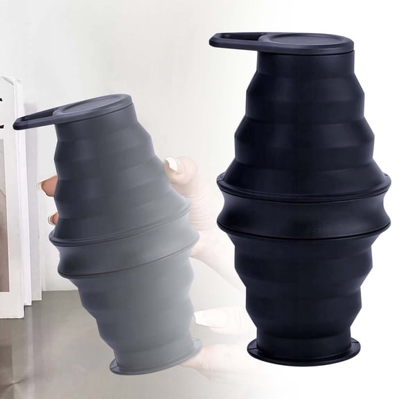 Collapsible Silicone Travel Water Bottle Portable Folding Sports Cup for Outdoor Cycling Fitness Leak Proof Design