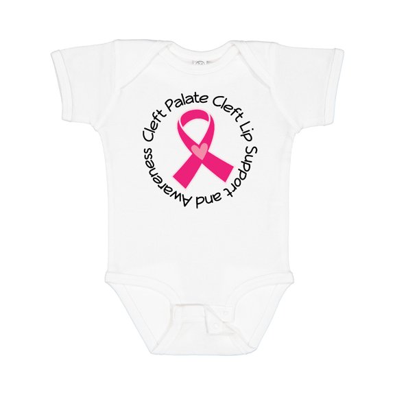 Inktastic Cleft Palate Cleft Lip Awareness Ribbon Boys or Girls Baby Bodysuit