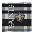 thumbnail image 2 of New Orleans Saints Heathered Stripe 3-Piece Full/Queen Bed Set, 2 of 3