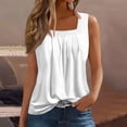 thumbnail image 2 of Tank Tops for Women Vintage Print Ruched Loose Flowy Sleeveless Tops, 2 of 3