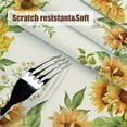 thumbnail image 4 of Round Sunflower Tablecloth 60x60inch Waterproof Floral Tablecloths, Rustic Flower Tablecloth Farmhouse Washable Polyester Table Cloth Wrinkle-Free Table Cover for Dining/Party/Wedding, 4 of 5
