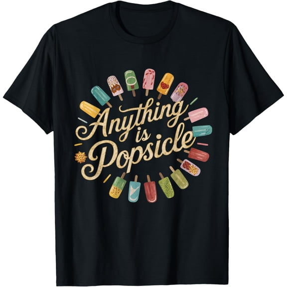 Playful Comfort Tee - Anything Is Popsicle Cool Summer Ice Cream Pattern T-Shirt