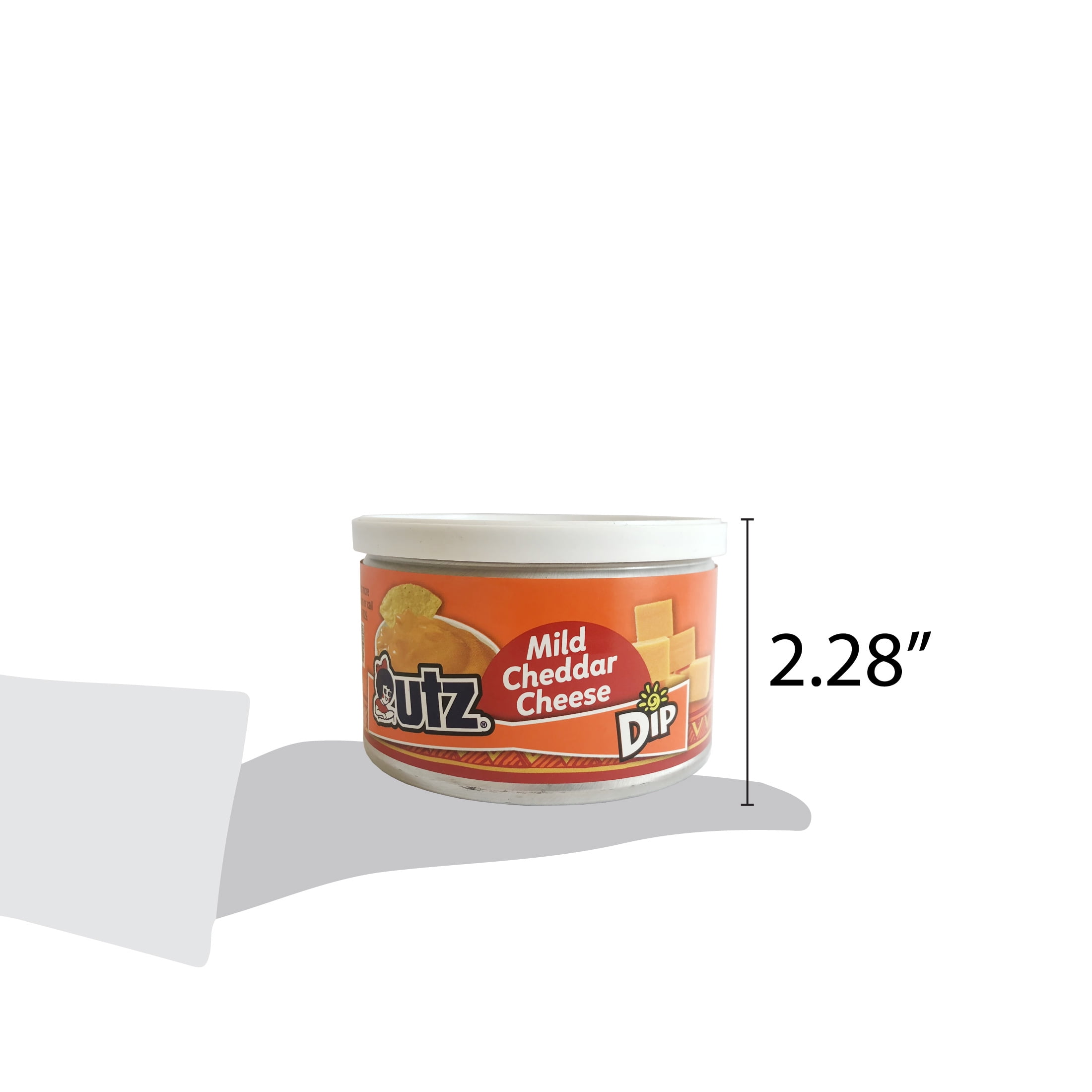 (3 pack) Utz Mild Cheddar Cheese Dip, 9 oz Canister