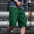 thumbnail image 2 of Joau Mens Casual Cargo Shorts Classic Stretch Drawstring Cargo Shorts Outdoor Quick Dry Lightweight Camping Hiking Workout Shorts with 6 Pockets, 2 of 6