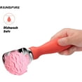 thumbnail image 5 of Rainspire Ice Cream Scoop Stainless Steel with Comfortable Handle, Ice Cream Scooper Heavy Duty, Ice Cream Spade Great for Spooning Frozen Hard Gelato and Sorbet, Cookie Dough, Melon, Black, 5 of 10