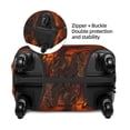 thumbnail image 5 of Luggage Cover Anti Scratch, Halloween Flame Skeleton Knight Elastic Suitcase Protector Suitcase Covers for Luggage Fits 18-32 Inch Luggage, 5 of 6