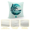 thumbnail image 4 of Shiartex Summer Sofa Throw Pillow Cover Hello Summer Beach Decorative Throw Pillow Cover for Sofa Couch Bed Car Pillow Case Home Patio Party, Tropical Palm Leaf Decoration, 4 of 5