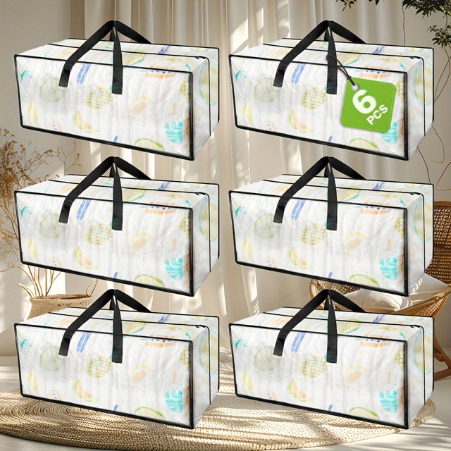CNKOO 4/6 Sacs Tissés Transparents Montés Systèmes de Garde-Robe