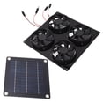 thumbnail image 3 of Ventilador Solar De Disipación De Calor De 4 Puertos, Escape Exterior, Refrigeración, Ventilación Y Ventilación De Cobertizos Para Mascotas De 5 A 12 V (sin Función De Almacenamiento De Energía), 3 of 7