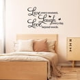 thumbnail image 4 of Baicccf Vive Cada Momento,Ríe Cada Día,Ama Más Allá De Las Palabras,Pegatina De Pared Calcomanías De Pared Motivacionales,Pegatinas De Pared Inspiradoras Familiares Citas, 4 of 5