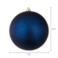 thumbnail image 7 of 2-Count Navy Jumbo Ball Christmas Ornaments, 7 in, by Holiday Time, 7 of 7