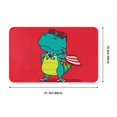thumbnail image 5 of USA Confident Superhero Dino Door Mat for Indoor, Welcome Door Mats Front Entrance Rug, Non-Slip Bathroom kitchen Rugs for Inside Floor, Small Rug Dog Door Mat 20X31.5 Inch, 5 of 5