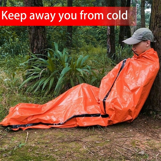 Outdoor FirstAid Survival Emergency Tent Blanket Sleep Bag Camping
