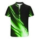 thumbnail image 2 of Blusa y camisa de manga corta con cuello alto para hombre, informal, a la moda, con estampado, de poliéster, 2 of 4