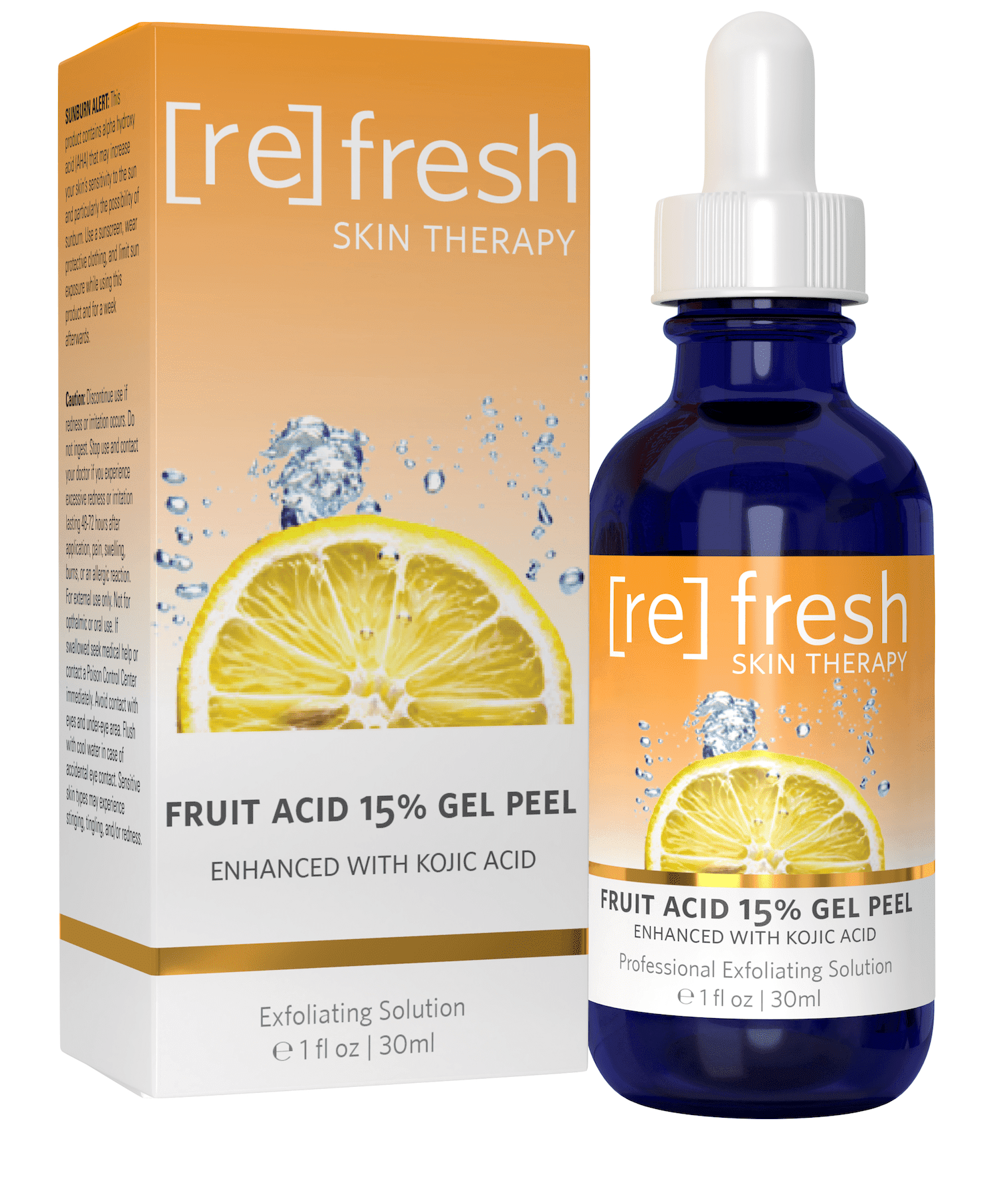 Refresh Skin Therapy Fruit Acid Gel Facial Peel with Glycolic Acid