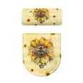 thumbnail image 2 of HELLHERO Round Toilet Lid Dust Cover Fits All Toilet Shapes Bathroom Toilet Cozy Set & 2 Piece Adjustable Stretch, 2 of 8