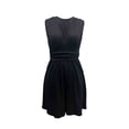 thumbnail image 4 of Swanpen Women's V Neck Sleeveless Ruched Skort Romper Short Jumpsuit with Side Pockets Summer Casual Beach Outfit, 4 of 4